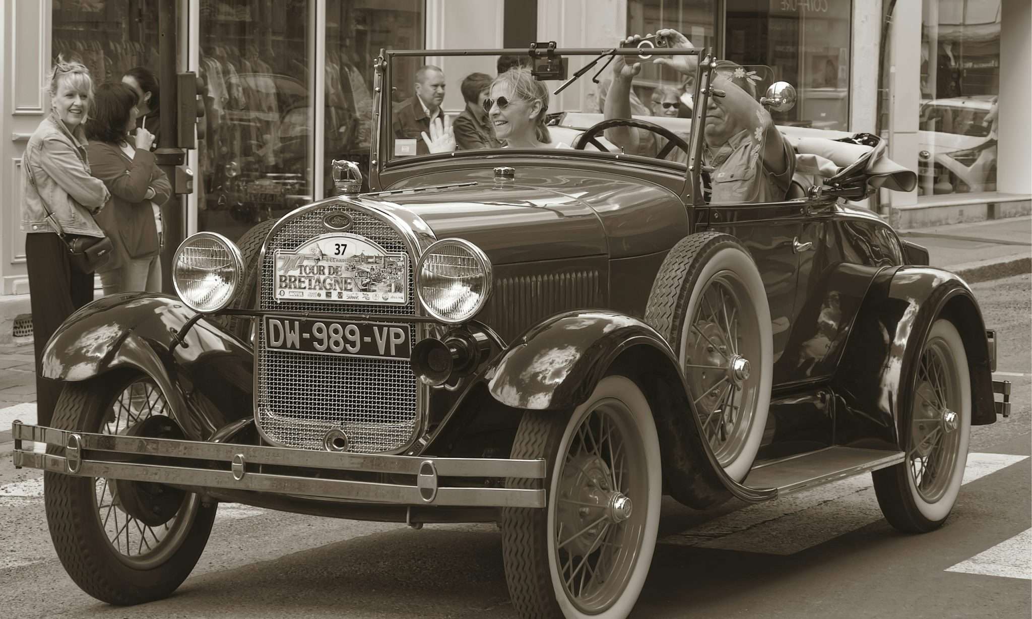 Vintage car on display, showcasing the charm of pre owned cars at Ideal Auto Bensonhurst in Brooklyn.