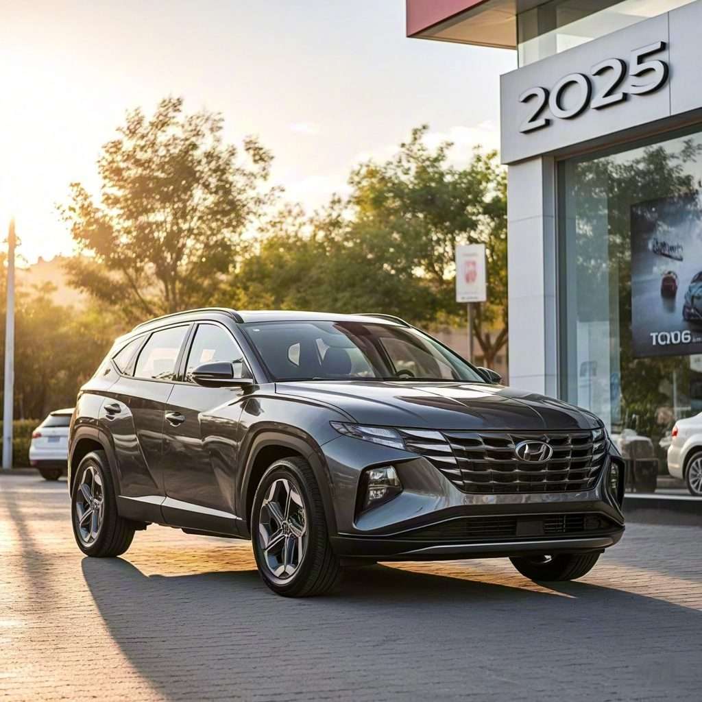 Ideal Auto Bensonhurst, pre owned car Brooklyn dealership with SUV in front.