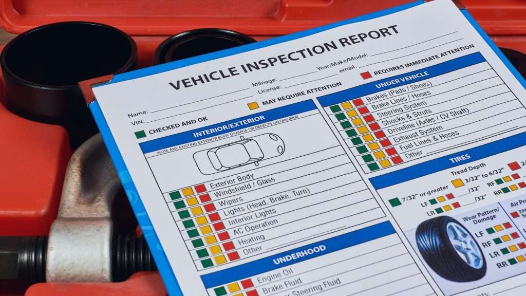 Vehicle inspection report at Ideal Auto Bensonhurst, pre owned car Brooklyn.
