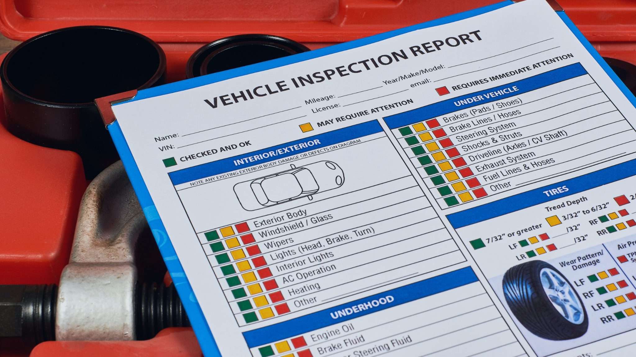 Vehicle inspection report at Ideal Auto Bensonhurst, pre owned car Brooklyn.