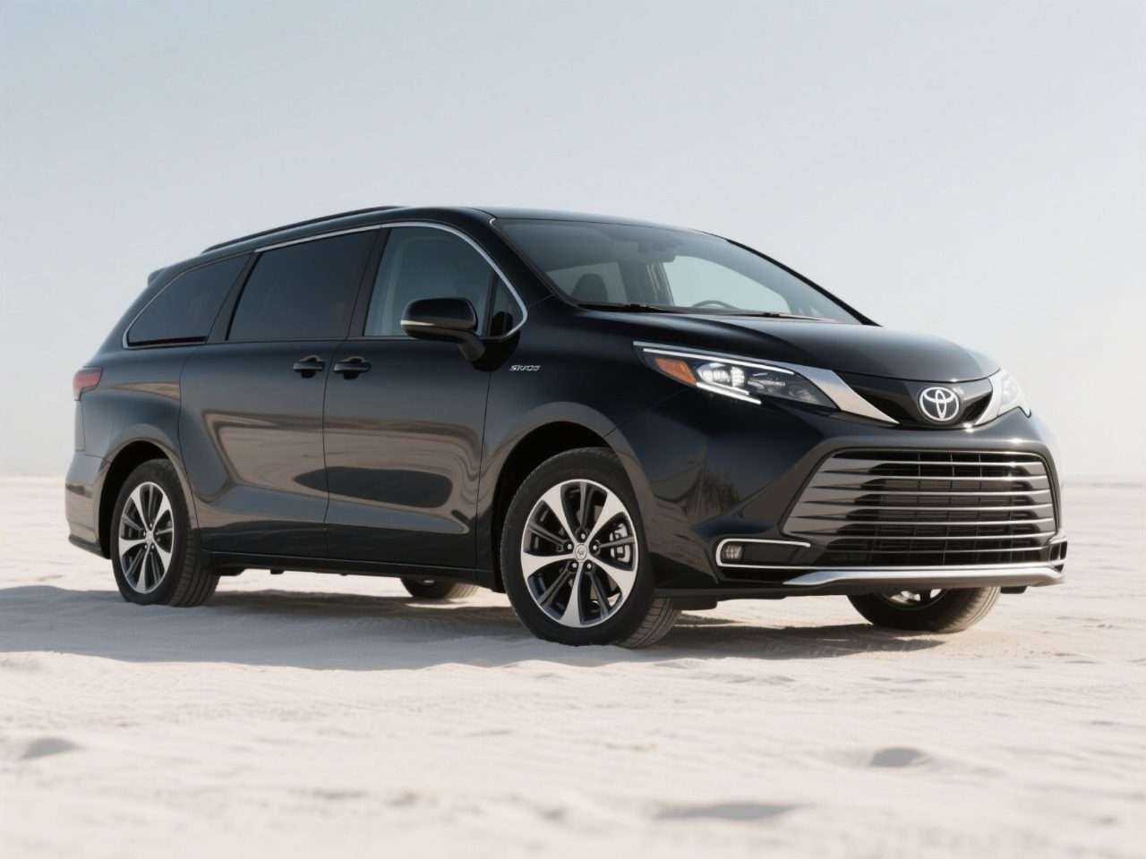 Black minivan at Ideal Auto Bensonhurst, pre owned car Brooklyn lot