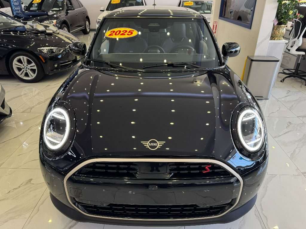 Pre-owned black Mini Cooper at Ideal Auto Bensonhurst, Brooklyn showroom
