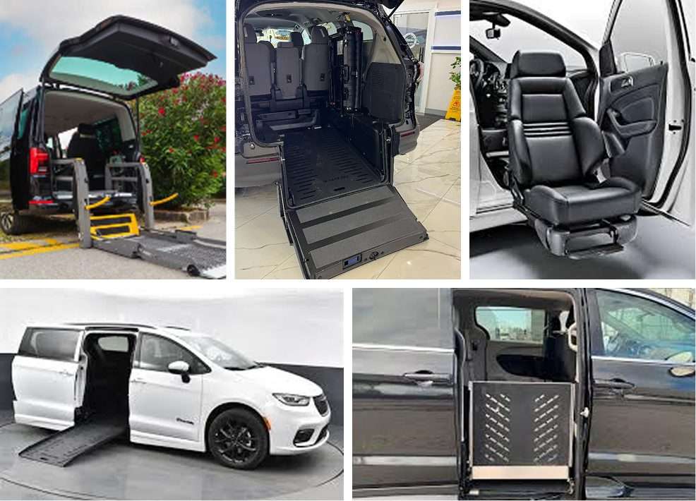 Interior and exterior of accessible vehicles at Ideal Auto Bensonhurst, pre owned car Brooklyn.